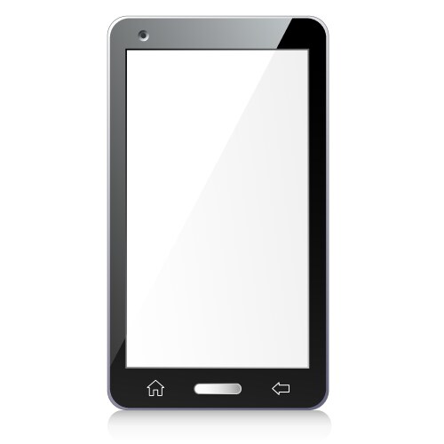 New black smartphone vector image