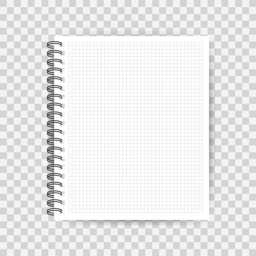 Notebook mockup with place for your image text vector image