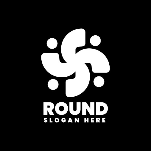 round vector image