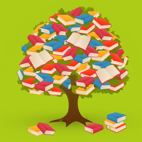 Books Root Vector Book tree Vector Images & Graphics for Commercial Use | VectorStock