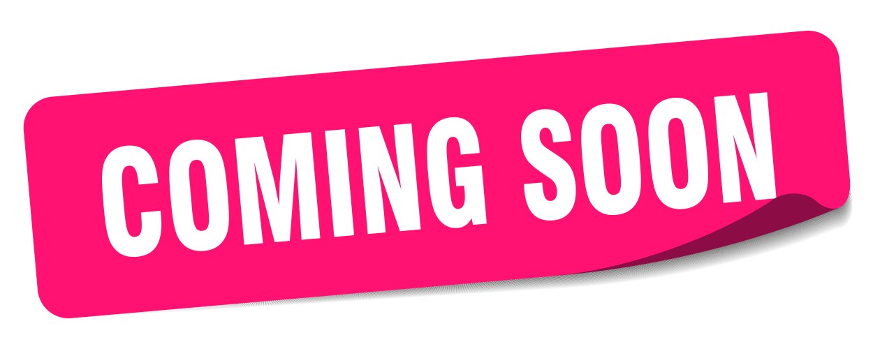 Opening soon sticker label Royalty Free Vector Image