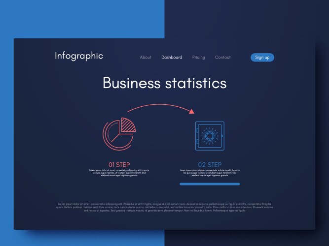 Modern infographic elements for business vector image