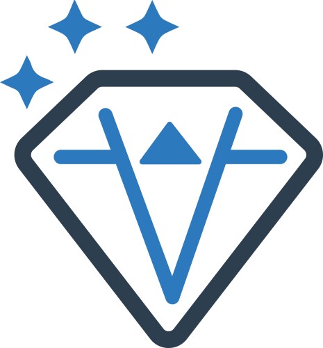 Diamond icon vector image