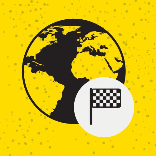 Global positioning system design Vector Image