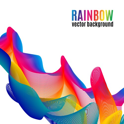 Rainbow lines background Royalty Free Vector Image