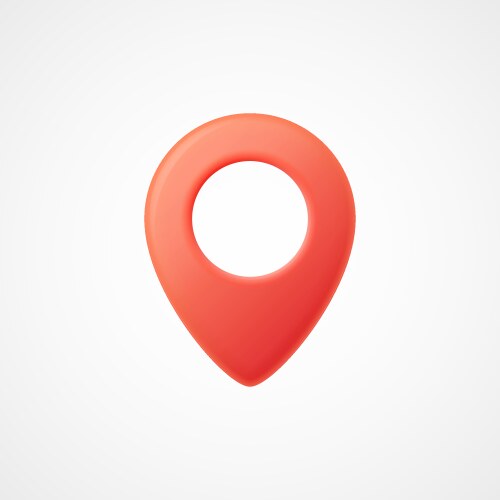 3d map pointer icon markers vector image