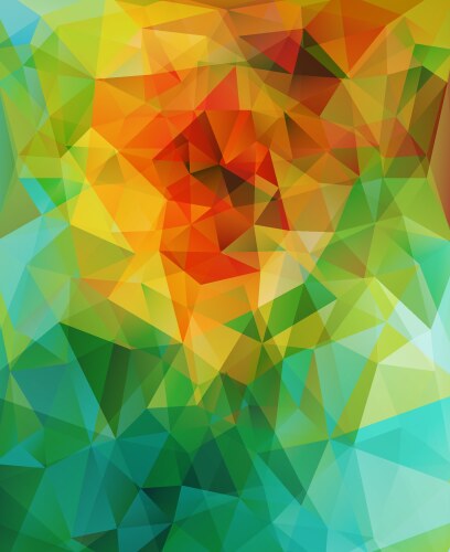 Abstract color polygon triangle background full Vector Image