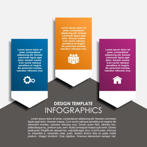 Up arrow infographic banner Royalty Free Vector Image