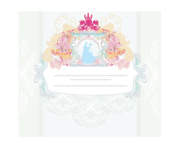 Wedding dancing couple background Royalty Free Vector Image