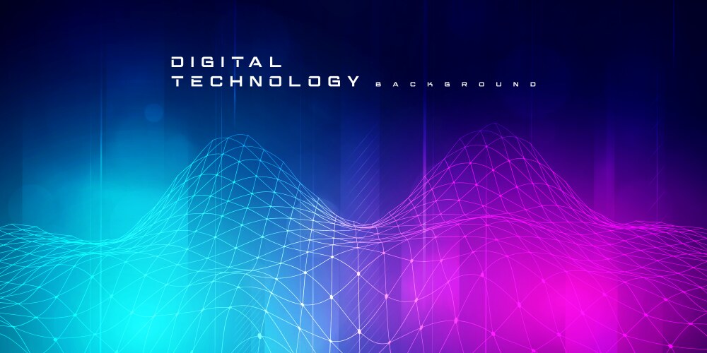 Abstract digital technology futuristic circuit ai vector image