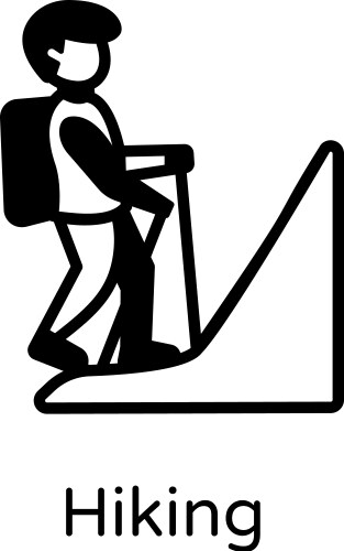 Hiking Royalty Free Vector Image - VectorStock