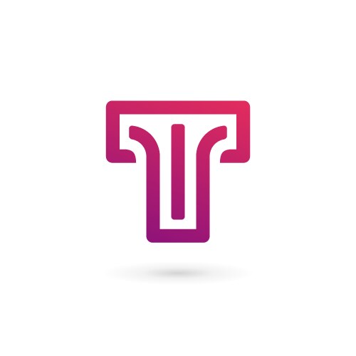 letter t logo icon design template elements vector