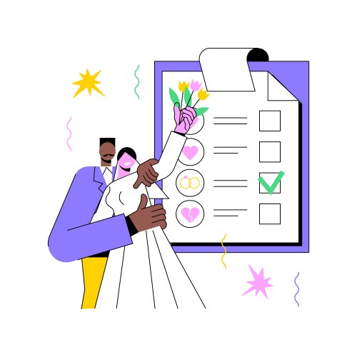 Relationship status isolated concept Royalty Free Vector