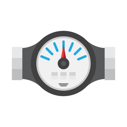 Flow meter icon Vector Images & Graphics for Commercial Use | VectorStock