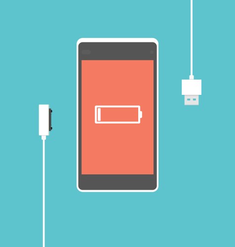 mobile phone charging prices vector