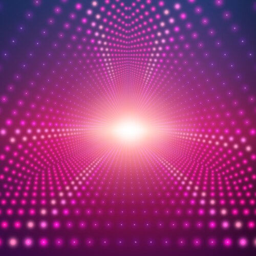 infinite triangular tunnel vector image