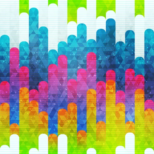 Rainbow triangle seamless texture Royalty Free Vector Image