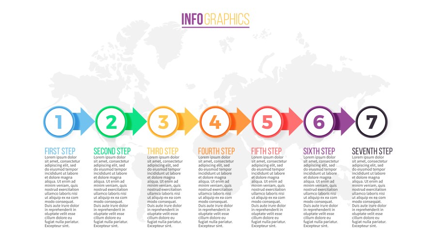 business infographics presentation slide chart vector image