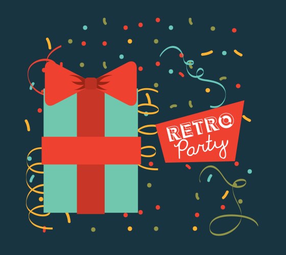 Retro party Royalty Free Vector Image - VectorStock