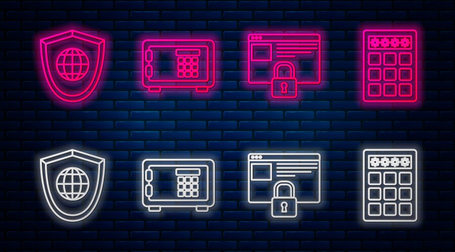 Set line safe secure your site with https ssl vector image