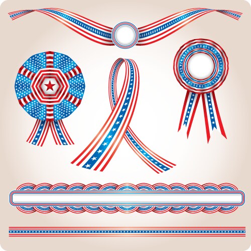 American Stars and Stripes Vector Image