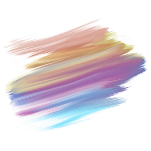 Abstract acrylic brush strokes isolated on white Vector Image
