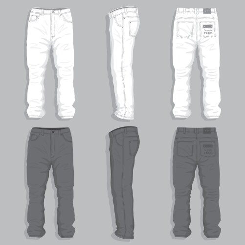Leggings fit style jeans female denim pants Vector Image
