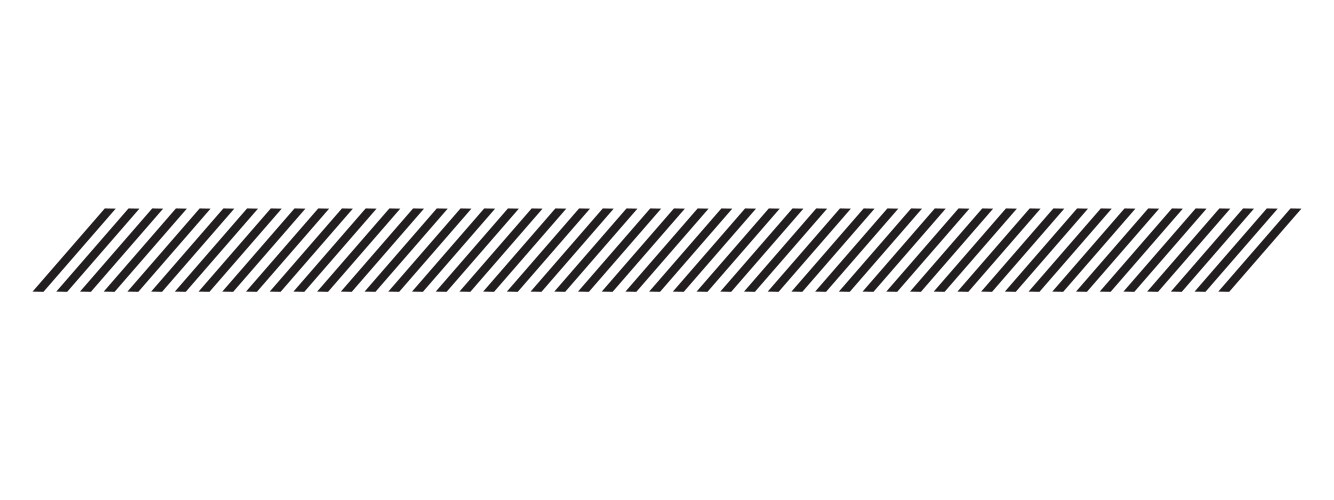 Slash lines pattern border with tilted parallel vector image