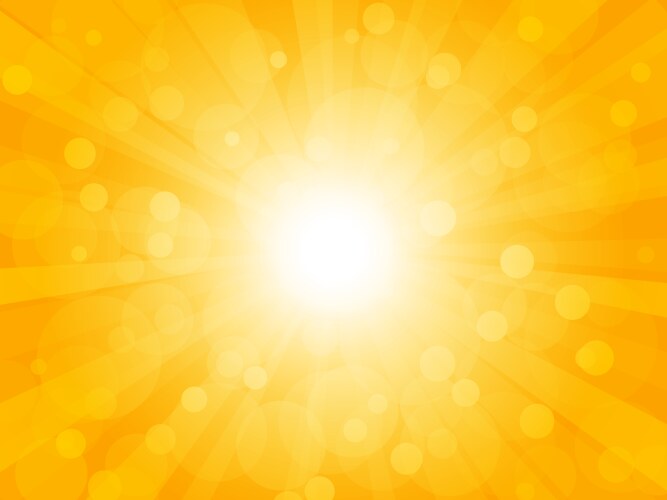 Summer brightly background with rays vector image