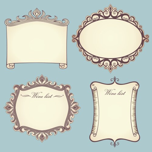 Vintage labels Royalty Free Vector Image - VectorStock