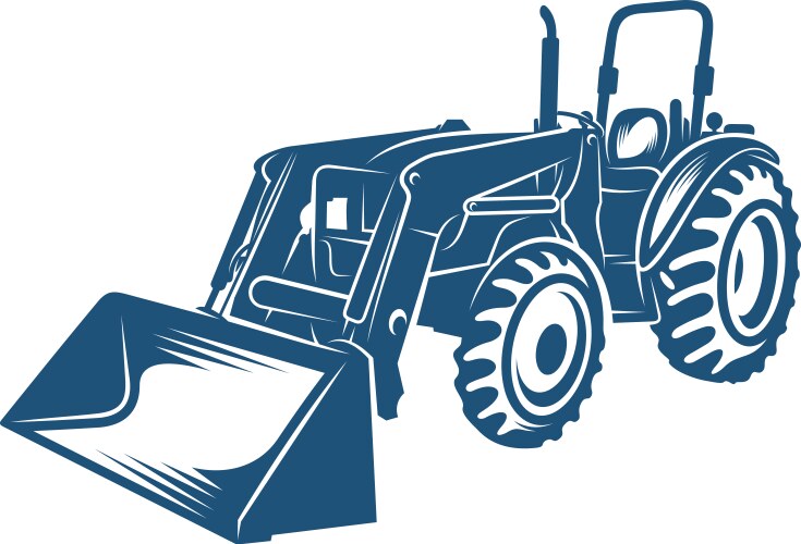 Tractor design creative logo Royalty Free Vector Image