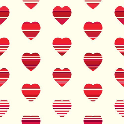 valentine pattern seamless texture with hearts vector image