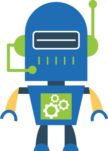 Humanoid robot Royalty Free Vector Image - VectorStock