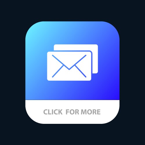 Business mail message mobile app button android vektorbild