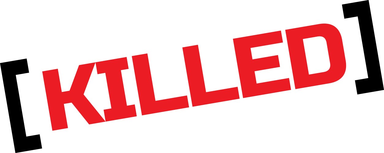 Kill stamp on white background Royalty Free Vector Image