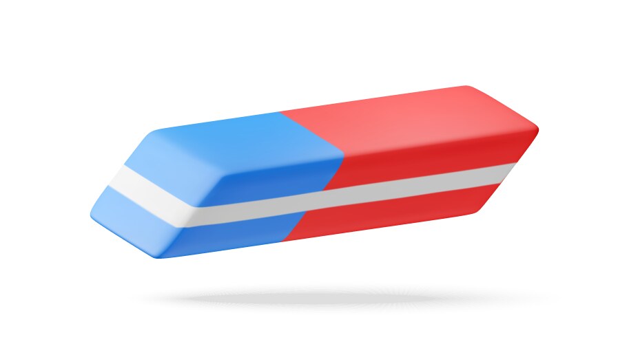 Red Rubber Eraser Royalty Free Vector Image - VectorStock