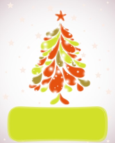 Abstract tree colorful background Royalty Free Vector Image