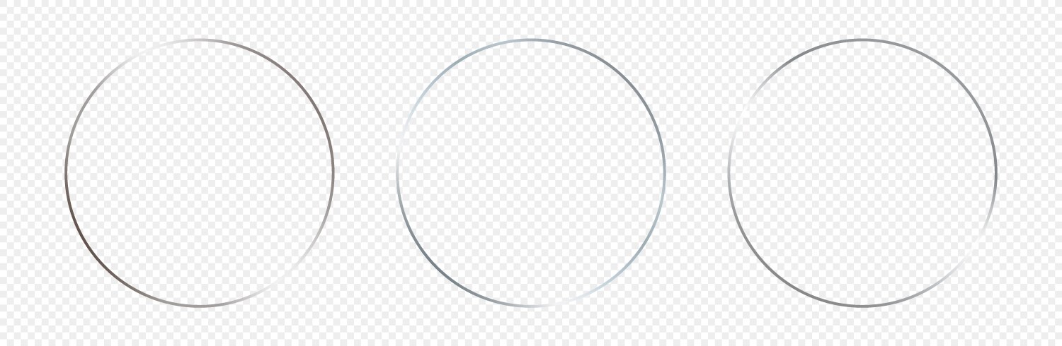 Silver glowing circle frame Royalty Free Vector Image