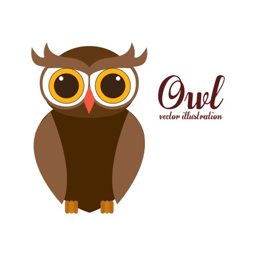 Bird design over white background Royalty Free Vector Image