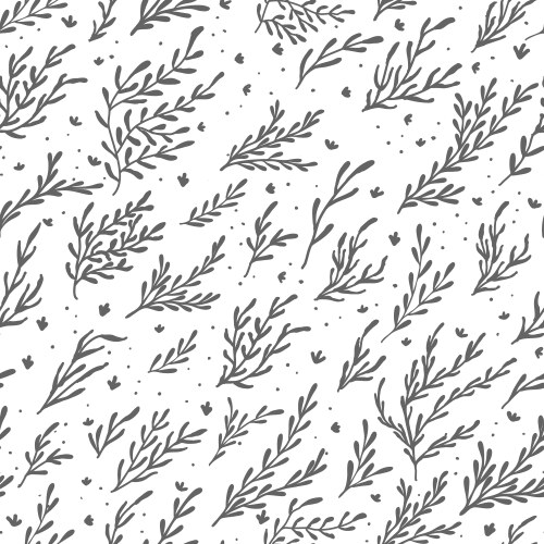 Seamless plant pattern Royalty Free Vector Image