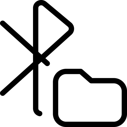 Phone automatically includes bluetooth folder vector image
