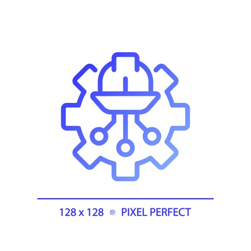 Stem in mathematics pixel perfect gradient linear Vector Image