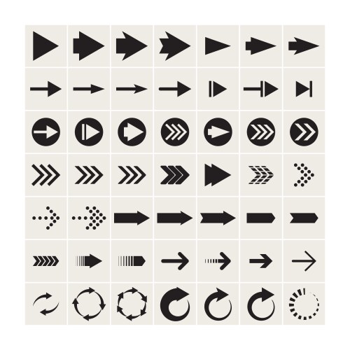 arrows vector image