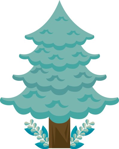 Tree plant forest Royalty Free Vector Image - VectorStock