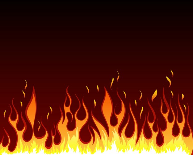 Burn flame fire Royalty Free Vector Image - VectorStock