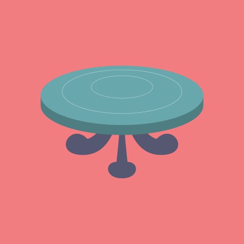 poker table flat vector image