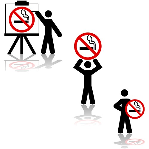 no smoking vector