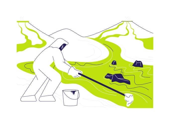 Geologic Mapping Abstract Concept Royalty Free Vector Image