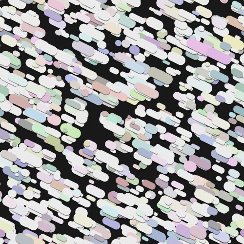 Repeating abstract chaotic rounded stripe pattern vector image