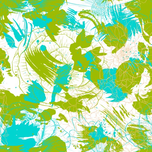 Seamless bright floral pattern Royalty Free Vector Image